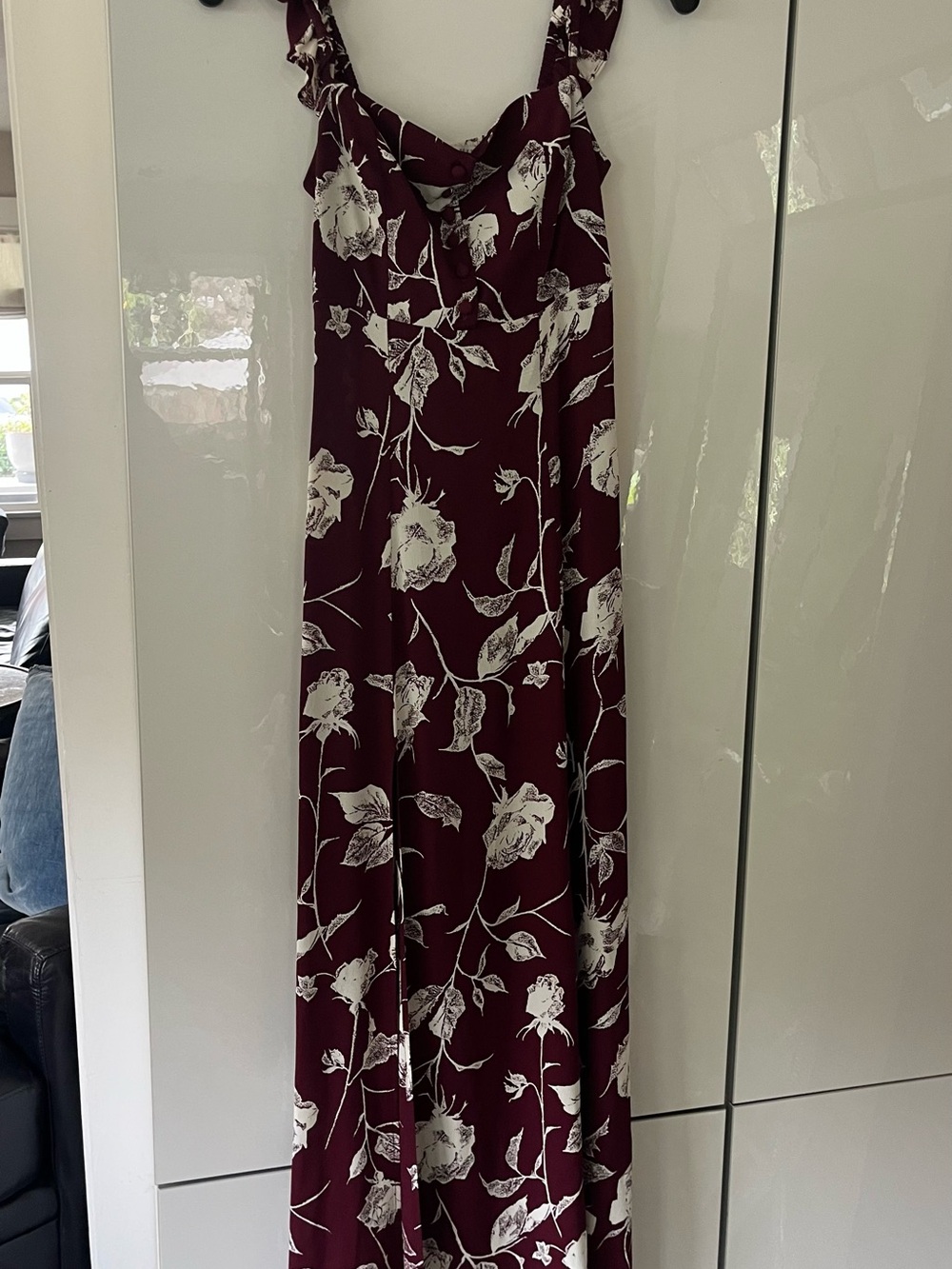 Flynn Skye Maxi Dress in Burgundy Bouquet